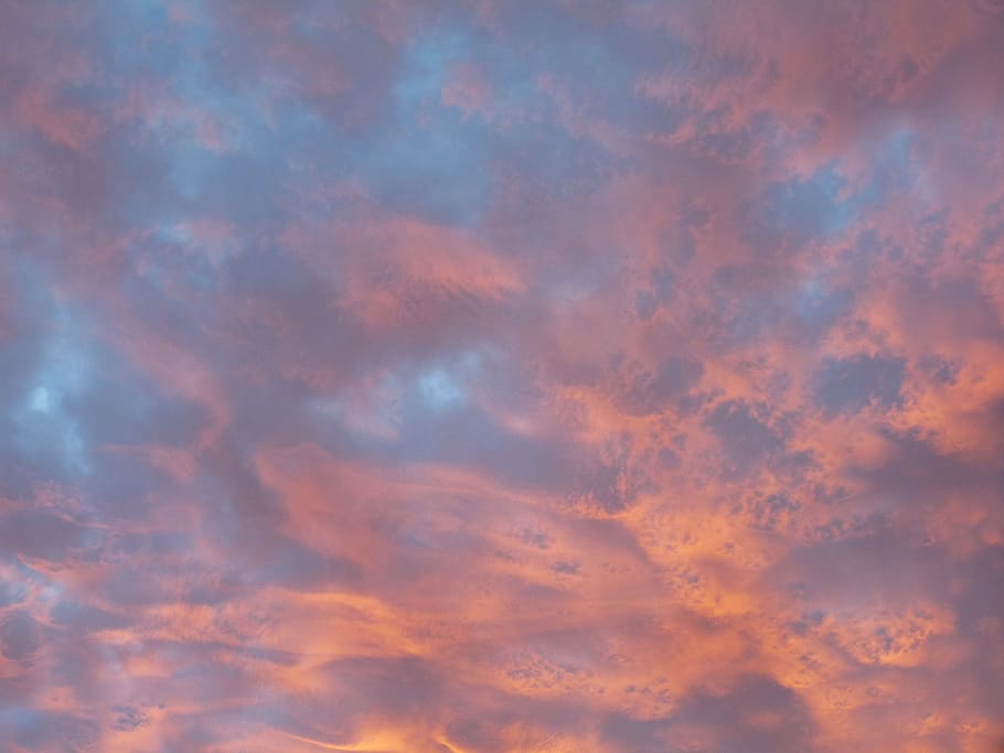 sunset, evening, sky, clouds, mood, nature, cloud - sky, backgrounds HD wallpaper