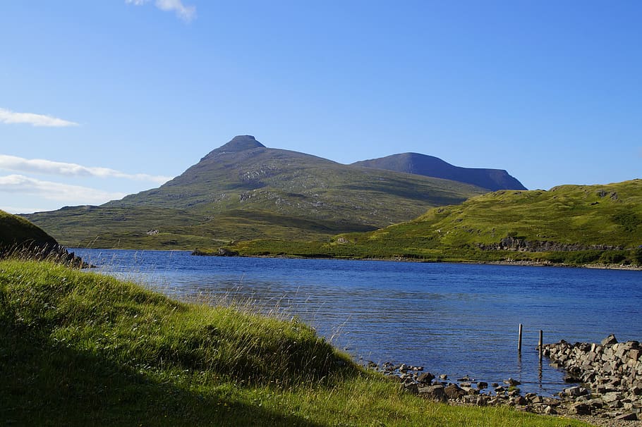 scotland, hole, lake, landscape, water, nature, highlands and islands, HD wallpaper