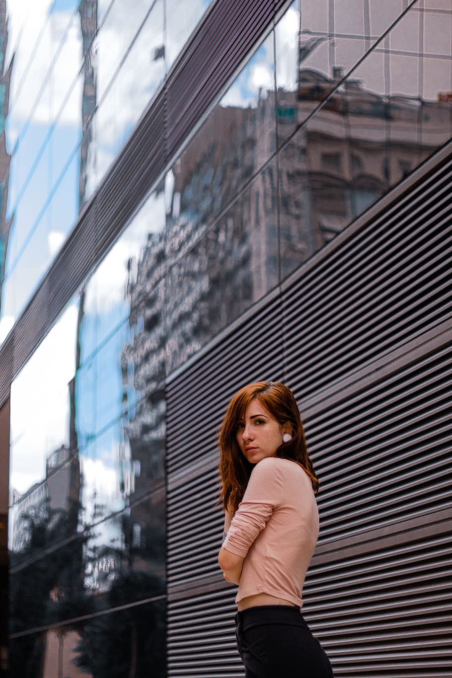 Woman Taking Selfie, architectural design, architecture, attractive HD wallpaper