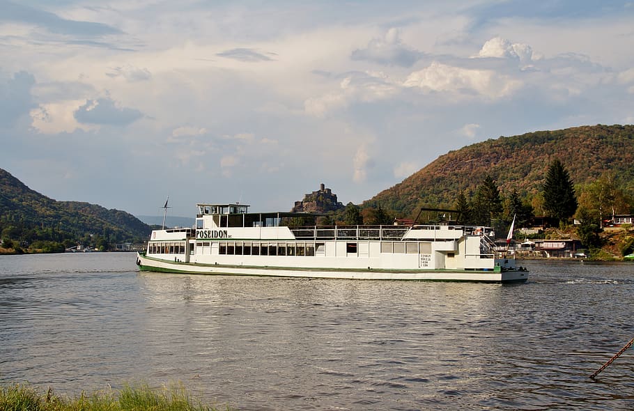 pleasure, ship, steamer, elbe, castle, střekov, ústí nad labem HD wallpaper