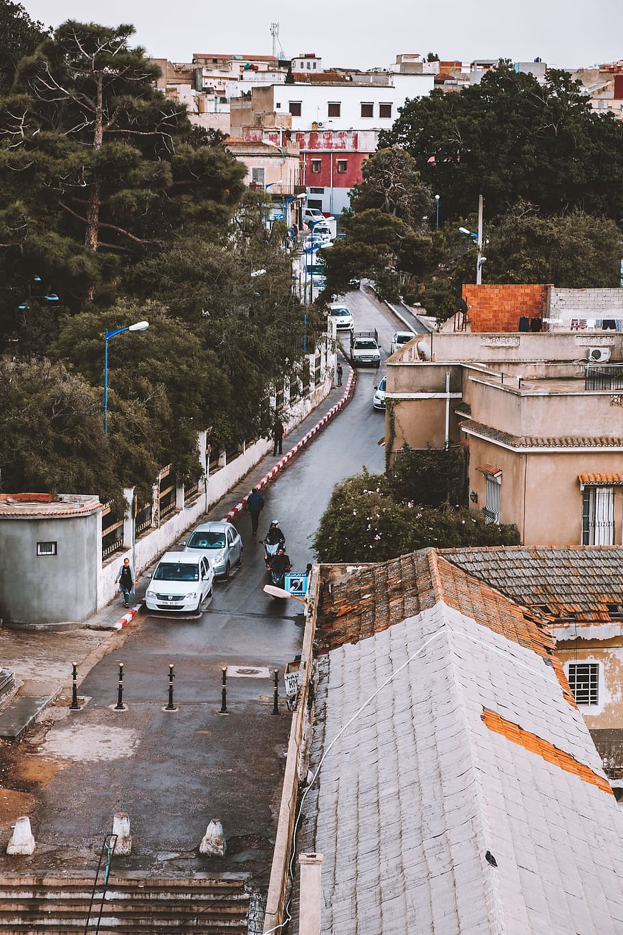 Street Activity, building, vehicle, gardens, park, urban, city HD wallpaper