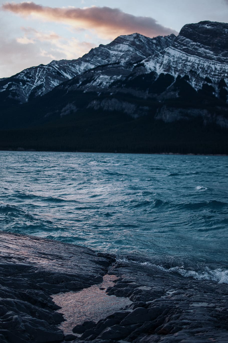 beauty in nature, scenics - nature, water, mountain, sky, tranquility HD wallpaper