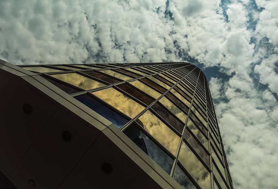 frankfurt, tower, skyscraper, architecture, modern, facade HD wallpaper