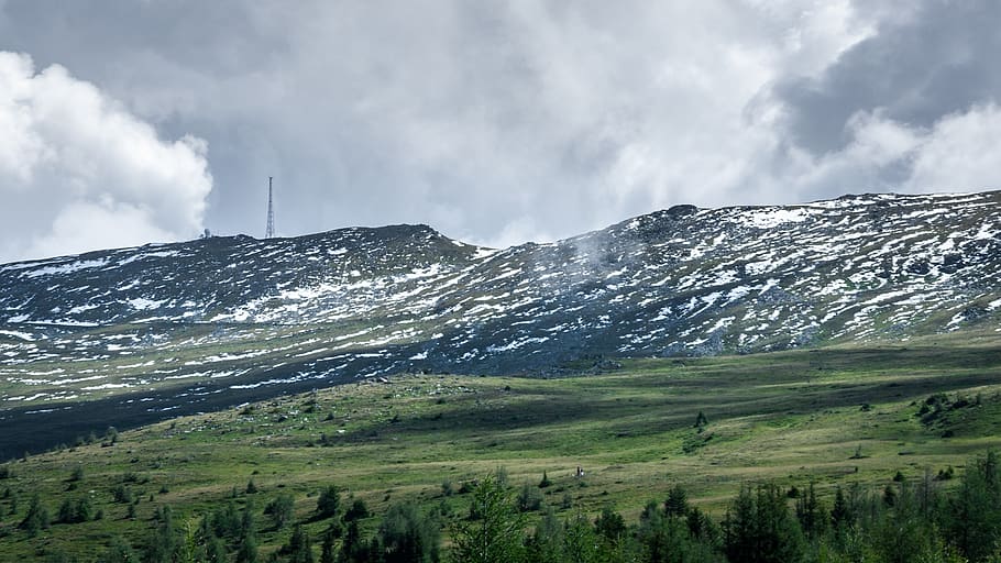 snow-covered mountain during daytime, cloud - sky, environment HD wallpaper
