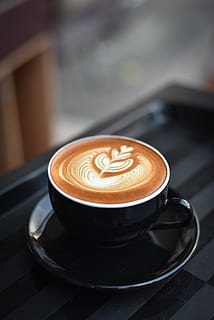 Close-up of Coffee Cup on Table, art, artistic, beverage, blur HD wallpaper