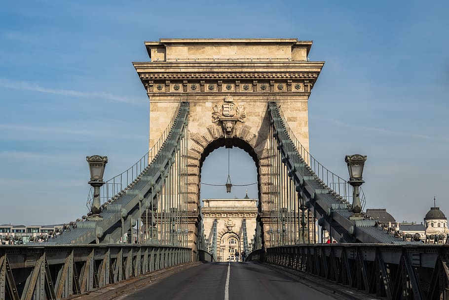 budapest, chain bridge, architecture, hungary, danube, city HD wallpaper