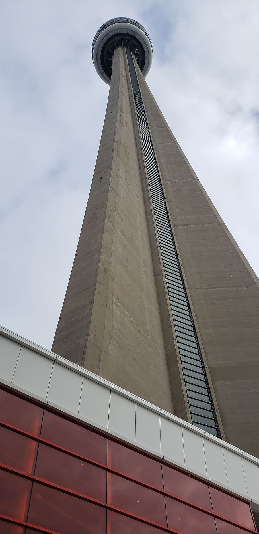 the central tower, toronto, canada, building, sky, clouds, architecture HD wallpaper