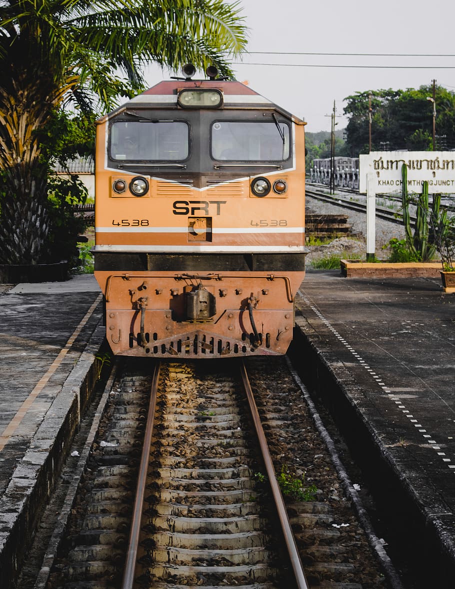 rail transportation, track, railroad track, mode of transportation HD wallpaper
