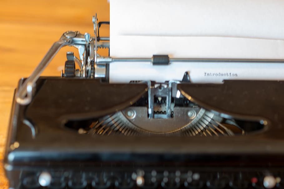 introduction, keyboard, typewriter, vintage, old fashioned, HD wallpaper