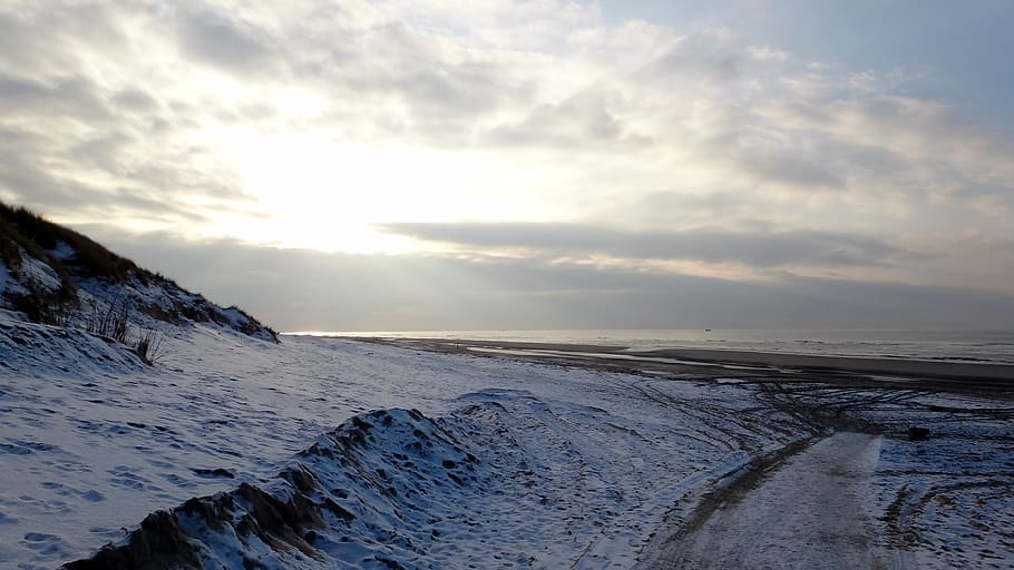 netherlands, texel, cold temperature, sky, winter, scenics - nature HD wallpaper