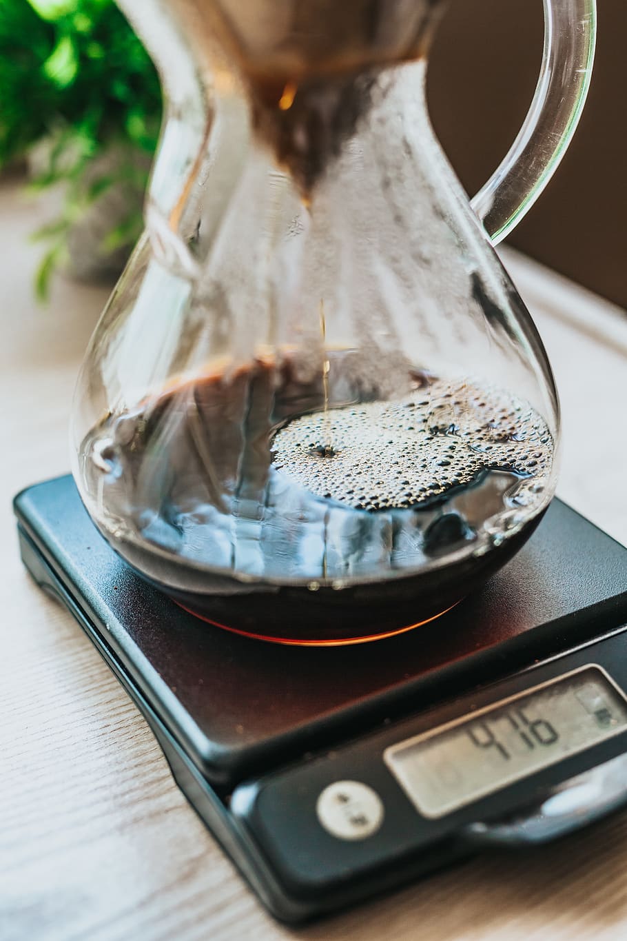 glass pitcher on weighing scale, table, indoors, close-up, food and drink HD wallpaper