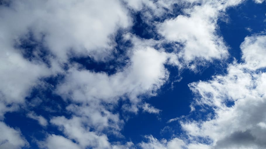 landscape, nature, sky, clouds, blue, cloud cover, sun, serene HD wallpaper