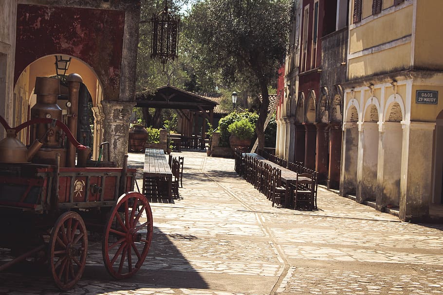 village, old, phantom, built structure, architecture, building exterior HD wallpaper