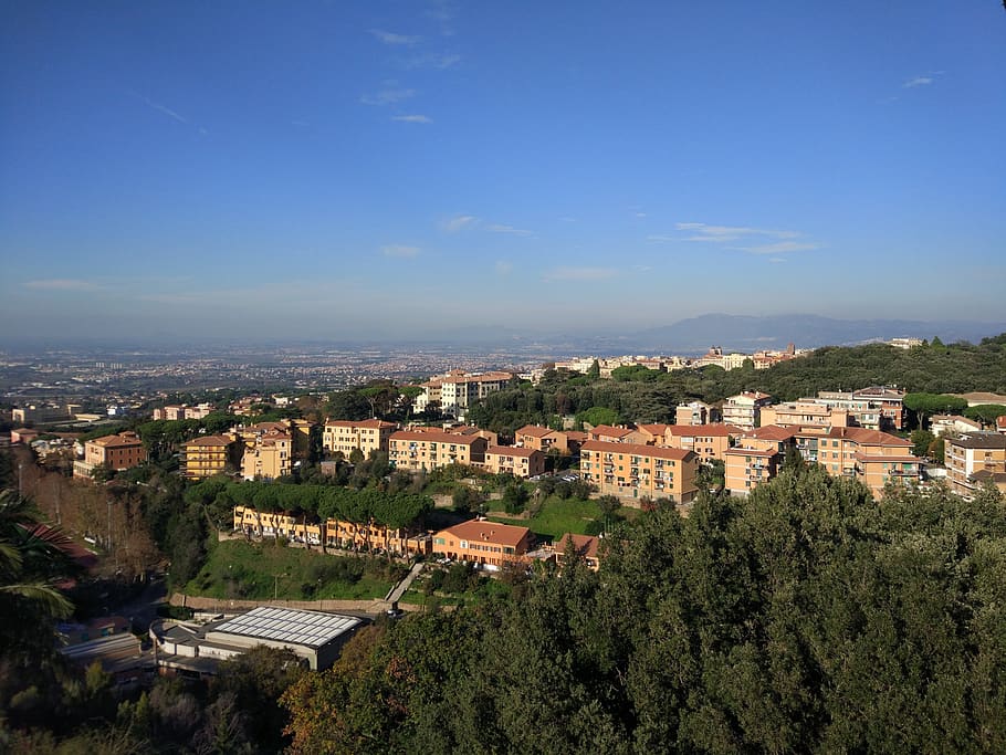 landscape, rome, view, city, romano, sky, architecture, building exterior HD wallpaper