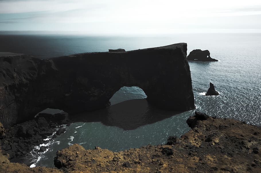 concrete mountain seashoe, water, outdoors, nature, ocean, shoreline HD wallpaper