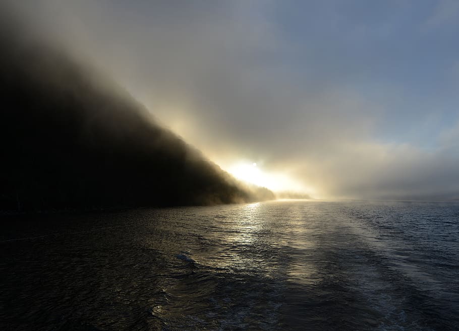flare, light, sunlight, nature, outdoors, weather, loch ness HD wallpaper