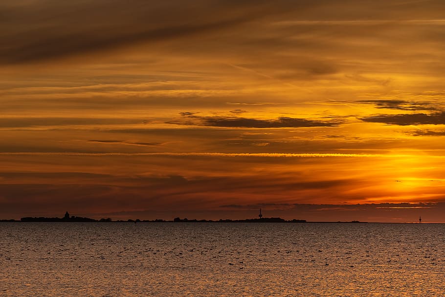 nature, landscape, clouds, sunrise, sky, mood, twilight, dramatic HD wallpaper