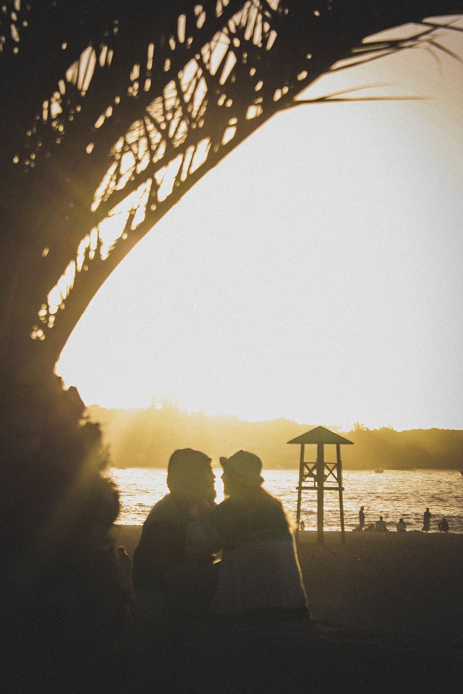 love, sunset, couple, beach, afternoon, sky, real people, nature HD wallpaper