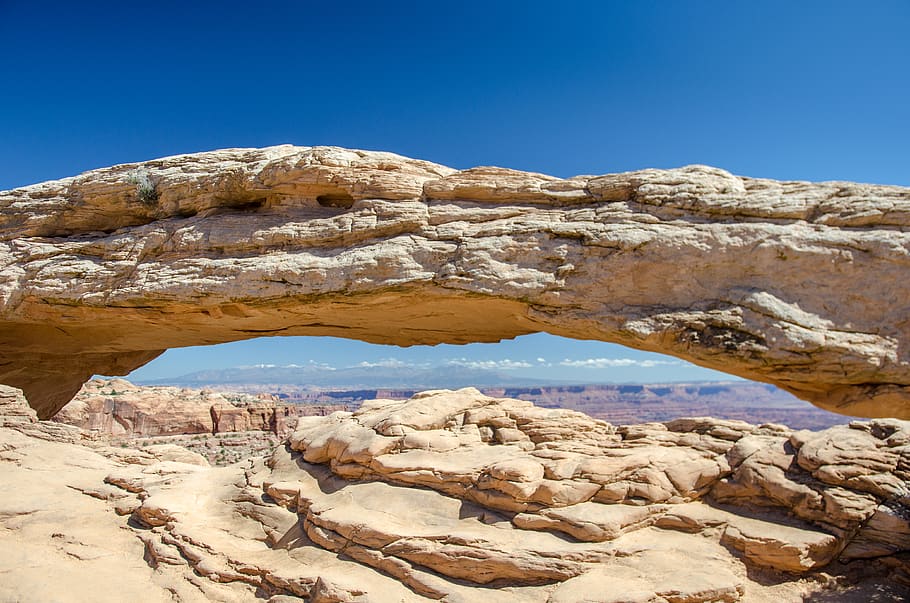 united states, moab, mesa arch trail, rock, wallpaper, nature, HD wallpaper