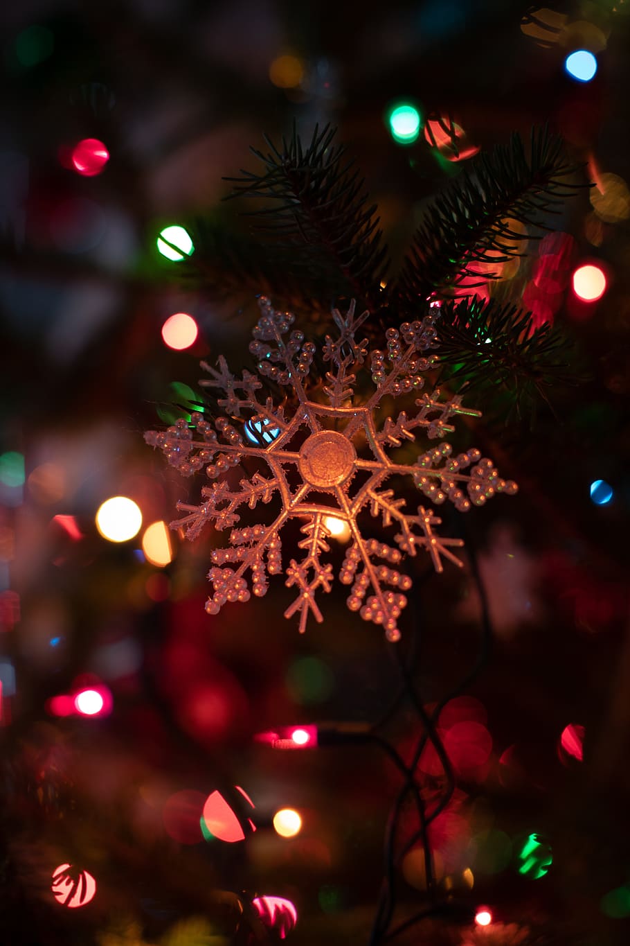Desktop Wallpaper Christmas Lights Ornaments