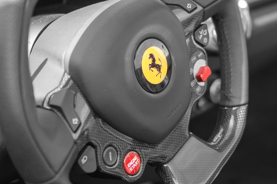 steer, steering, ride, interior, ferrari, rich, car, auto, automobile HD wallpaper