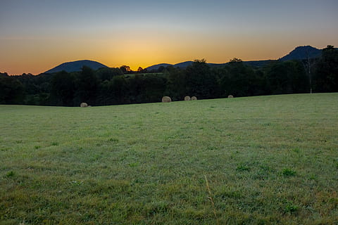 field, fields, prairie, hill, agriculture, rural, landscape HD wallpaper