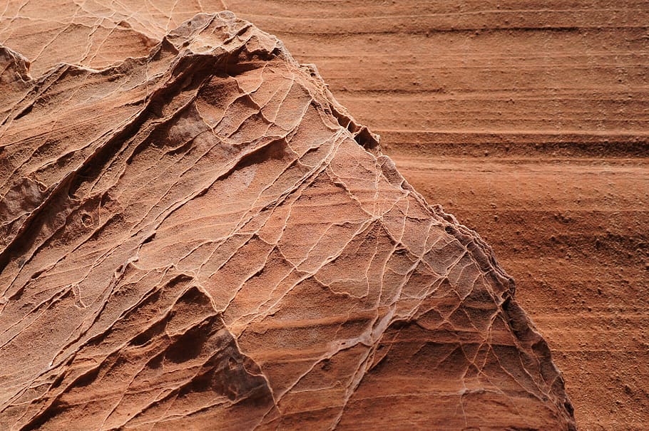 photo of brown rocks, pattern, stone, canyon, texture, nature HD wallpaper