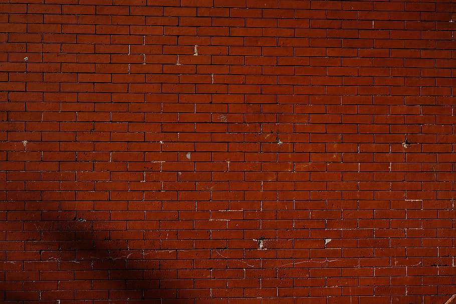 brick, wall, brick wall, red, sunset, blank, backgrounds, full frame HD wallpaper