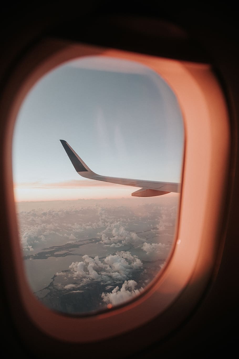 white airplane, air vehicle, flying, mode of transportation, window HD wallpaper