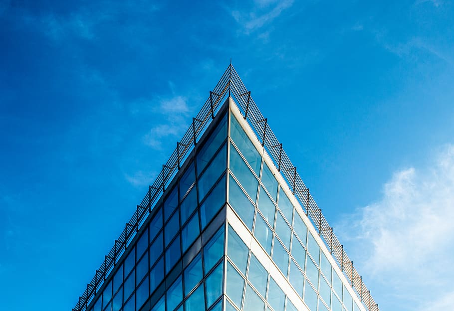 glass building, office building, düsseldorf, architecture, germany HD wallpaper
