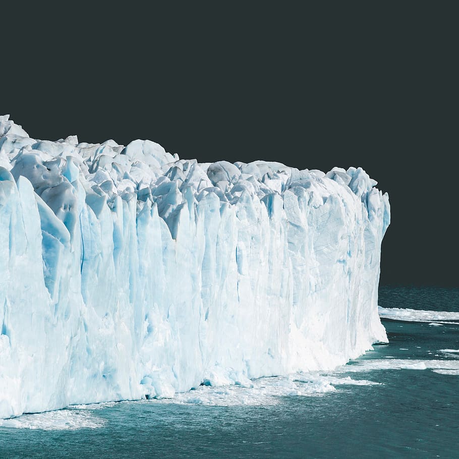 glacier, water, cold, ice, white, weather, iceberg, environment HD wallpaper