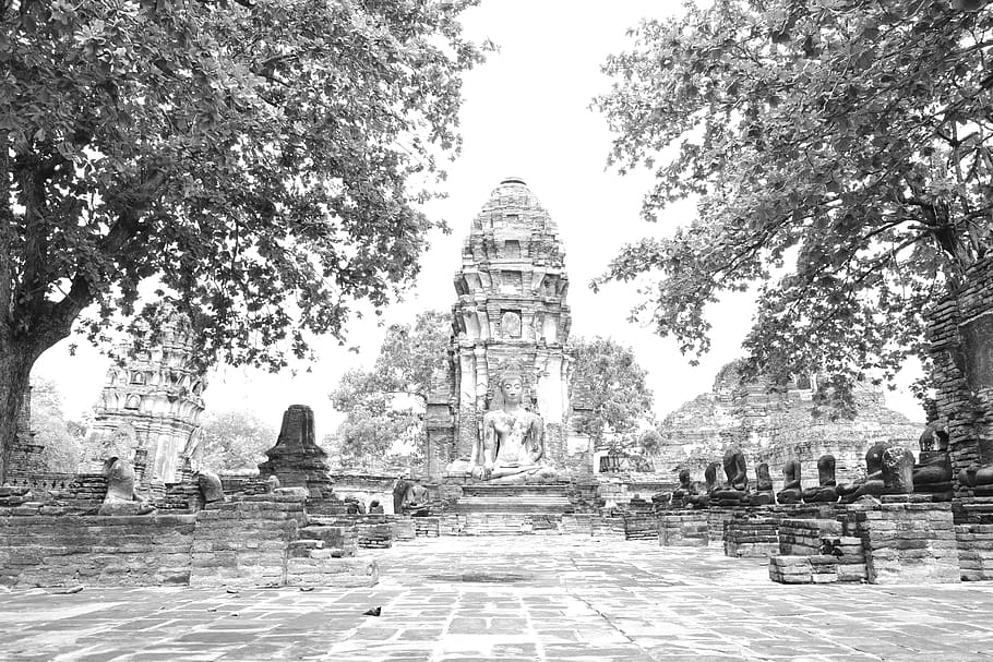 monument, landscape, meditation, built structure, architecture HD wallpaper