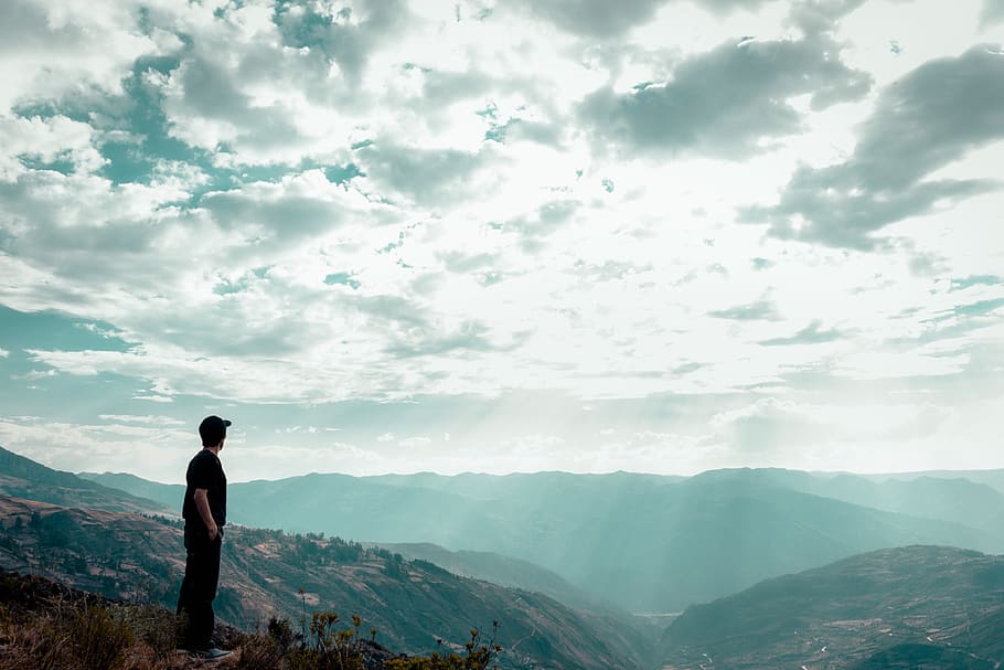 peru, apurimac, mountain, cloud - sky, beauty in nature, one person HD wallpaper