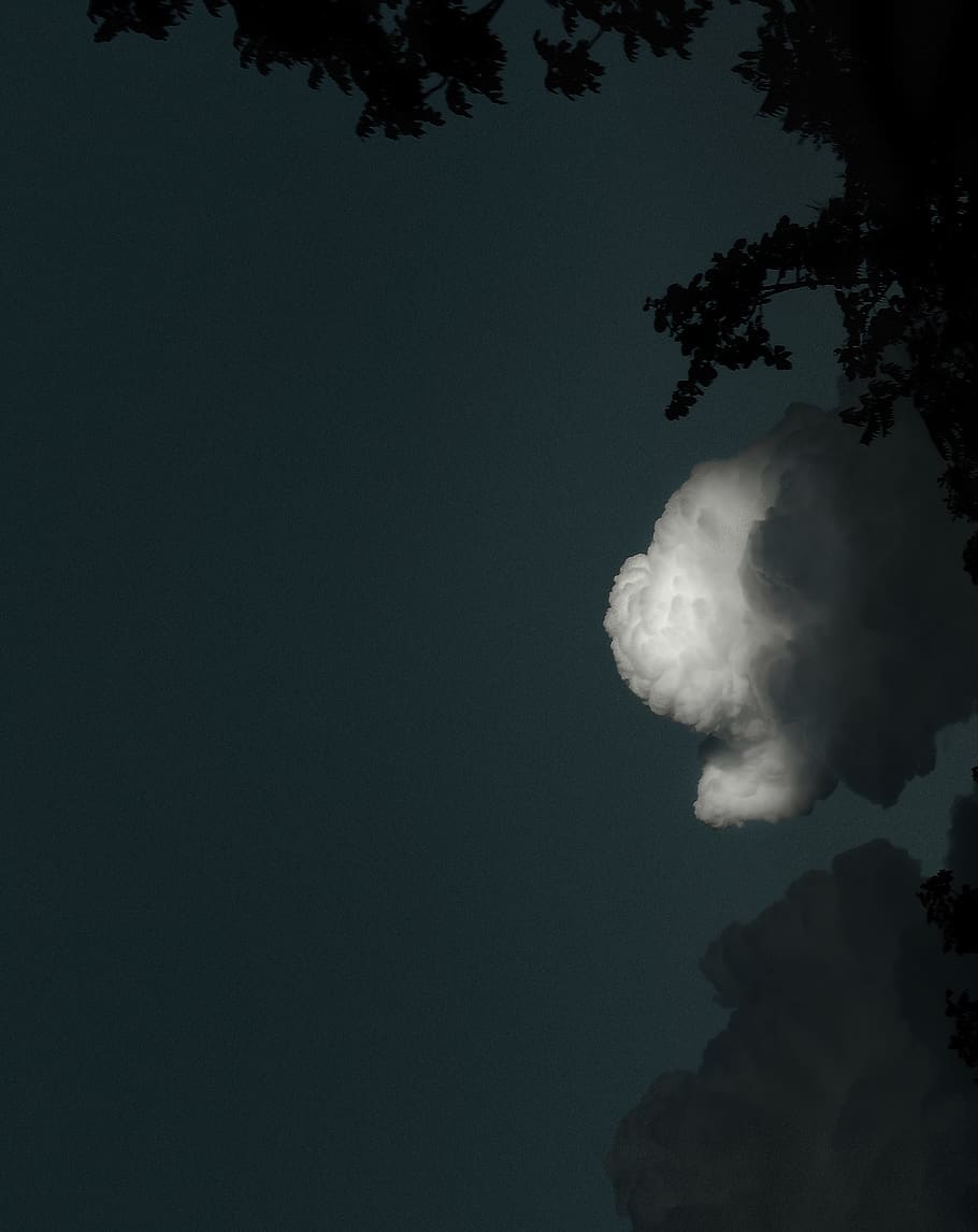white Cumulus clouds formation, nature, weather, outdoors, sky HD wallpaper