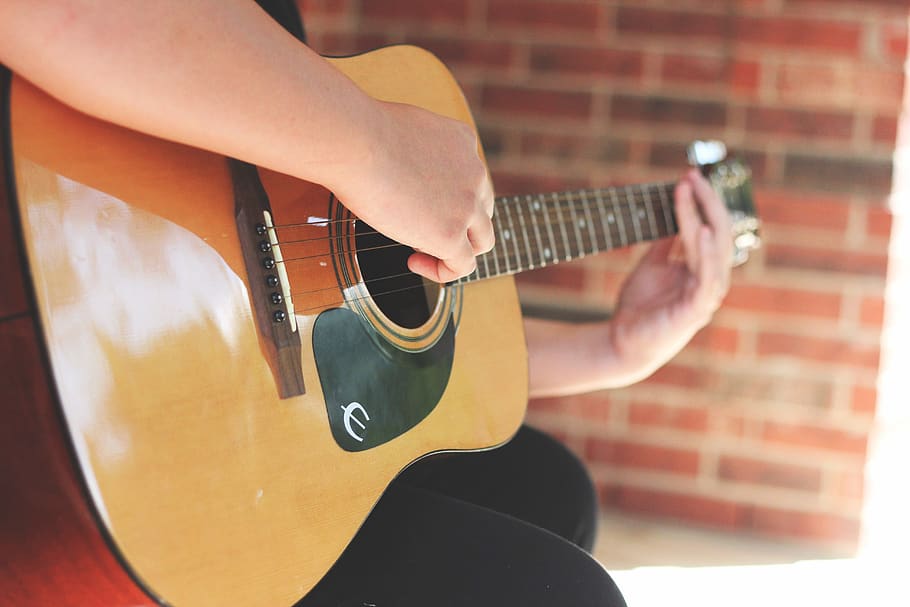 guitar, musical instrument, string instrument, arts culture and entertainment HD wallpaper