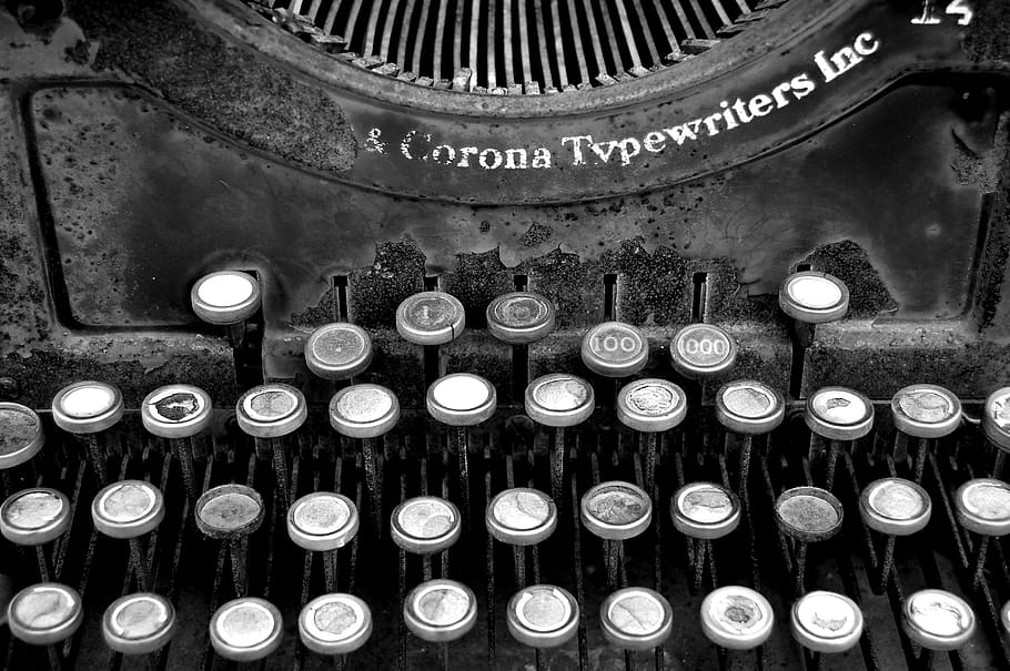 pioneertown, united states, keys, b and w, typewriter, desert, HD wallpaper