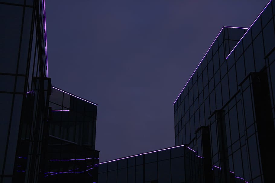night, Ufa, city, lights, dark, architecture, built structure HD wallpaper