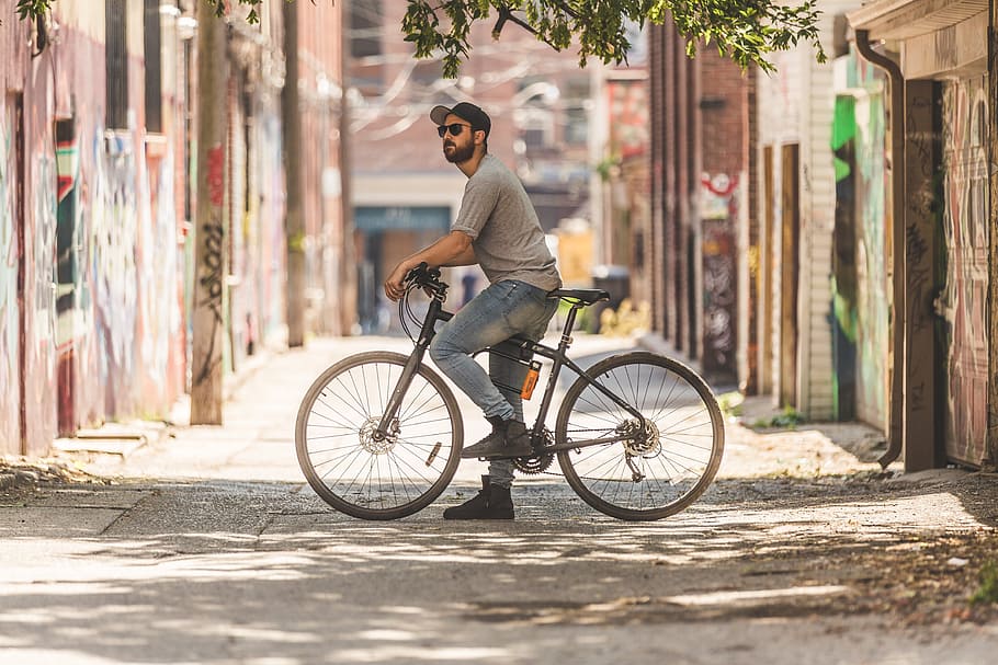 men on bike