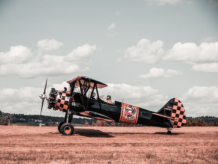 aircraft, old, double decker, nostalgic, vintage, historically HD wallpaper