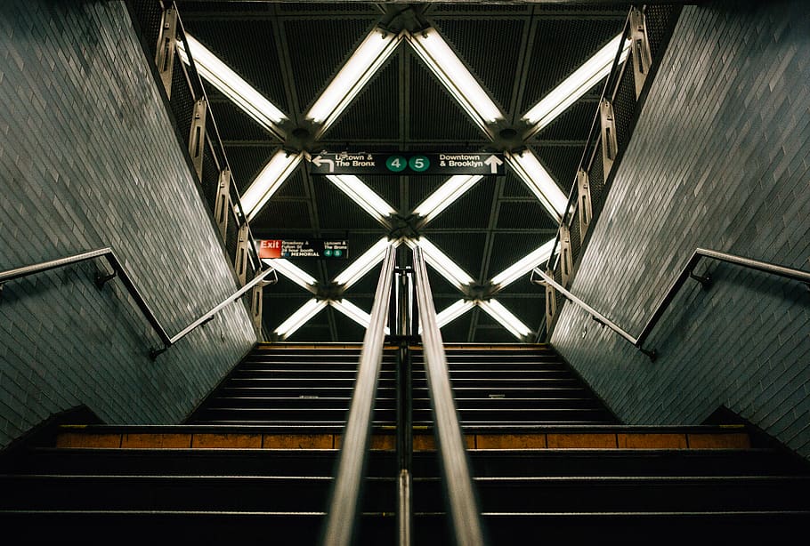 nyc subway, new york, underground, synthesisphoto, architecture, HD wallpaper