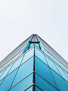 building, architecture, sky, window, glass, exterior, geometric HD wallpaper