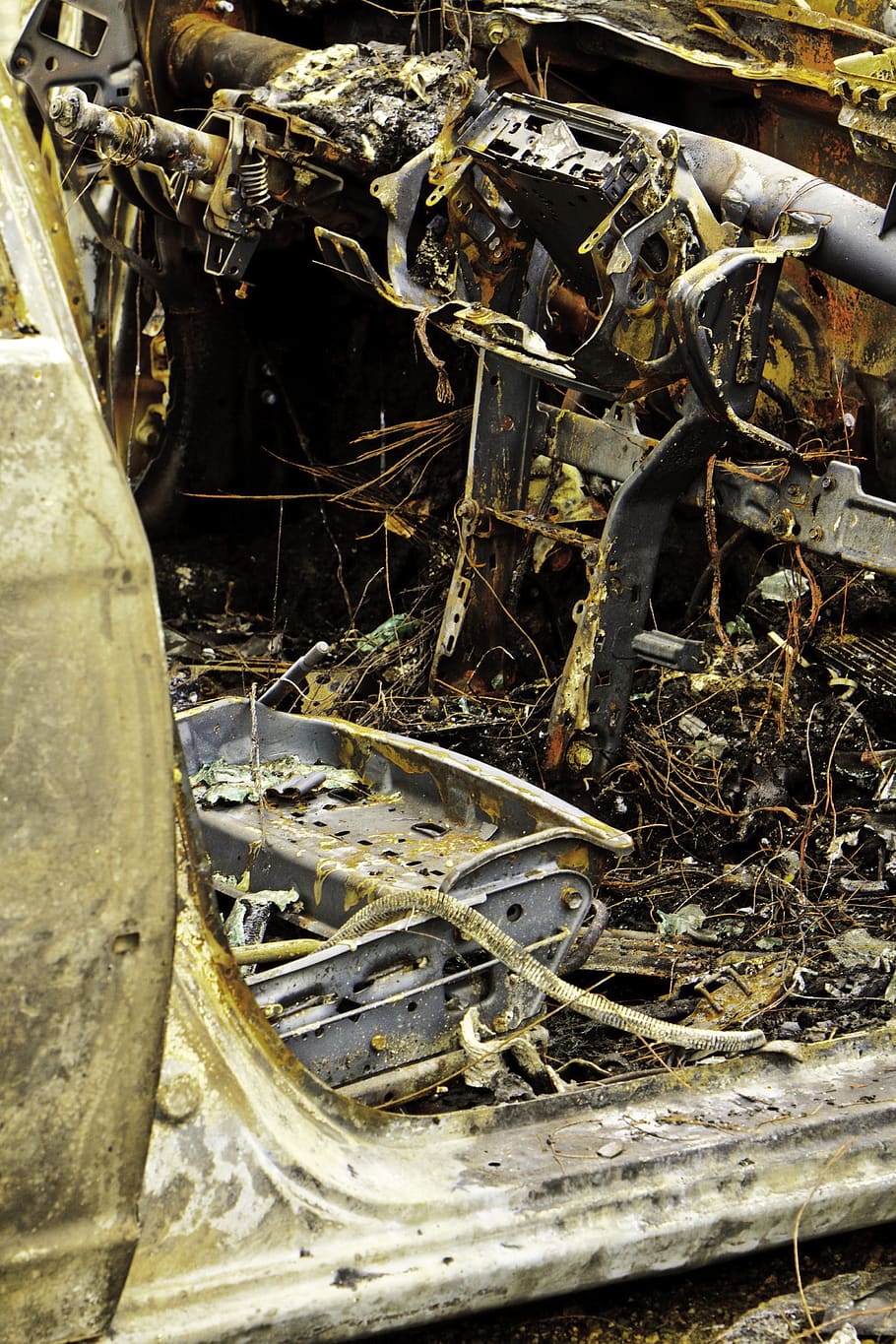 pattern, abandoned, damaged, obsolete, metal, decline, run-down HD wallpaper