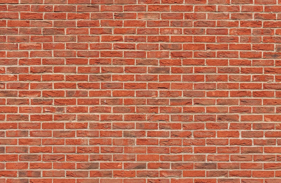 Brown Brick Wall, bricks, stone, texture, full frame, backgrounds HD wallpaper