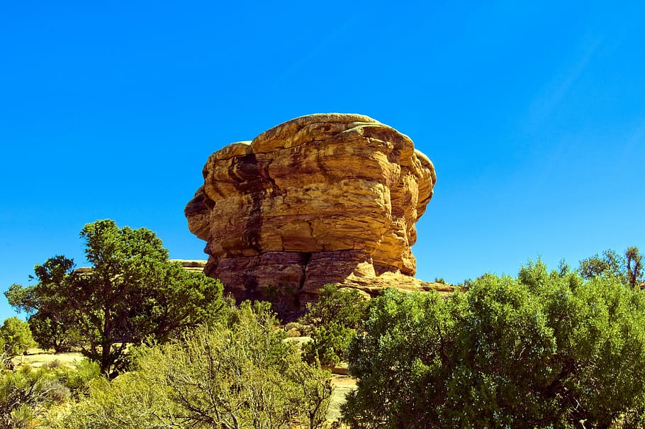 big spring canyon formation, needles district, canyonlands national park, HD wallpaper