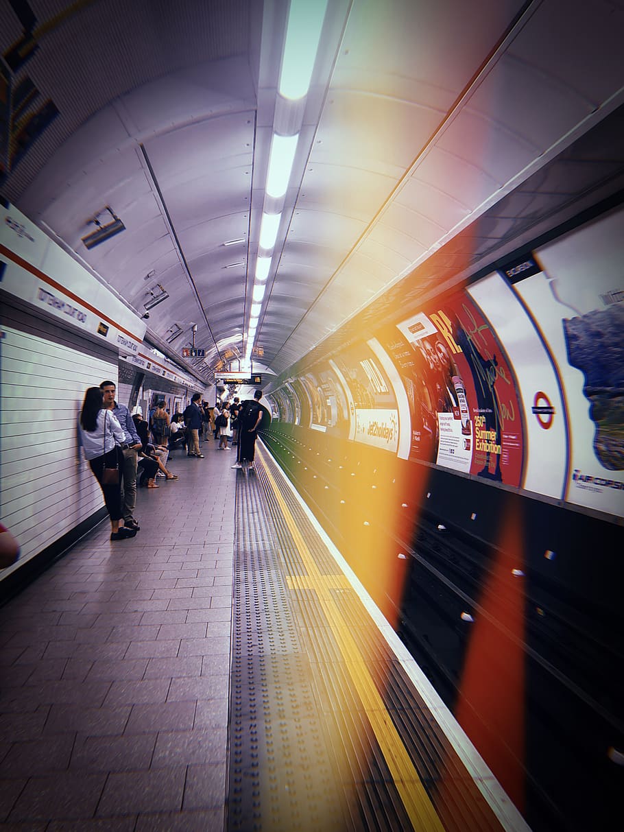People Inside Train Station, railway, subway, subway system, tunnel HD wallpaper