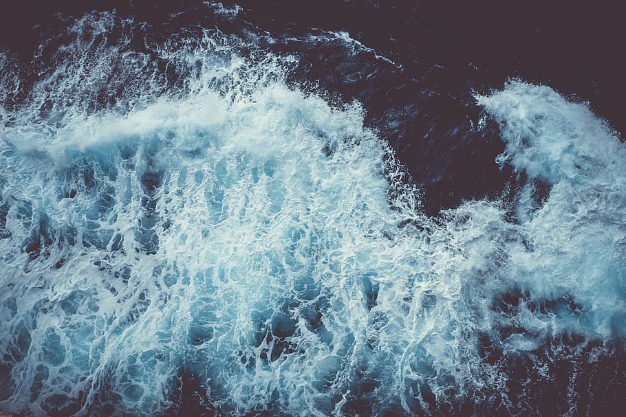 sea, ocean, water, waves, nature, splash, motion, beauty in nature HD wallpaper