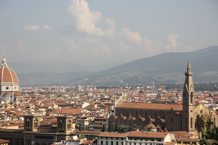 italy, florence, architecture, observation deck, city, cathedral HD wallpaper