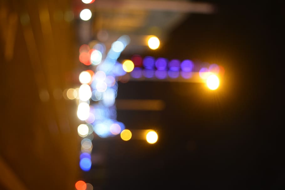 united kingdom, blackpool, illuminated, night, defocused, light - natural phenomenon HD wallpaper