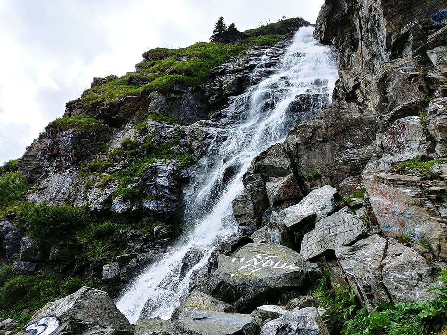 Photo Of Waterfalls, cascade, creek, flow, mountain, nature, outdoors HD wallpaper