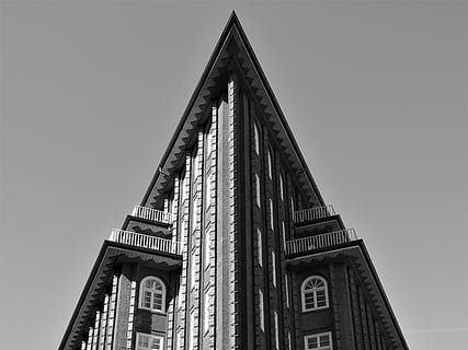 hamburg, chilehaus, germany, sharp, hoger, architecture, expressionism HD wallpaper